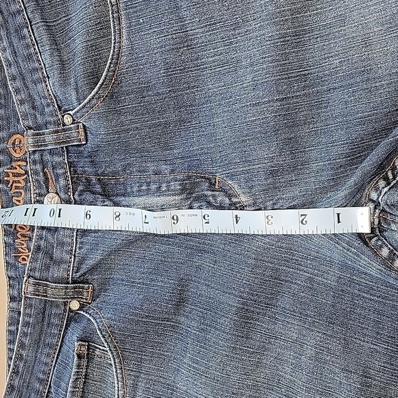 Planet Earth Size 34x32 Stretch Vintage Fit Denim Blue Jeans, Gently Used Cond. - Picture 5 of 13